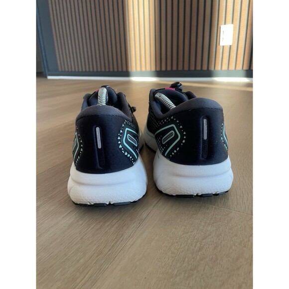 Brooks Ghost 14 Womens Size 9 Black Pink Mint (Medium) Running Sneakers Shoes - Picture 4 of 13